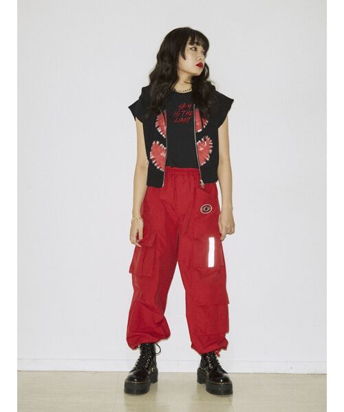 jouetie（ジュエティ）の「ロゴクロップドタンクトップ（タンクトップ・レディース・ブラック/オフホワイト/ブルー・MEDIUM）」の12枚目の写真