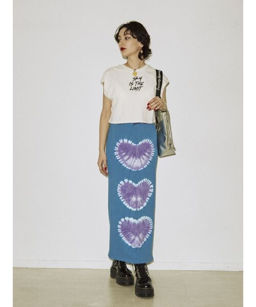 jouetie（ジュエティ）の「ロゴクロップドタンクトップ（タンクトップ・レディース・ブラック/オフホワイト/ブルー・MEDIUM）」の6枚目の写真