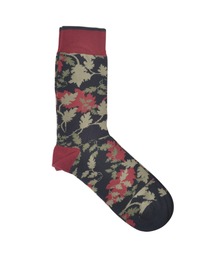 DEMOCRATIQUE SOCKS（デモクラティックソックス）の「【DEMOCRATIQUE SOCKS/デモクラティックソックス】クルーソックス カモフラ迷彩柄靴下 "LEAVES CAMO" from Denmark Copenhagen（ソックス/靴下）」