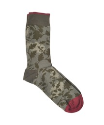 DEMOCRATIQUE SOCKS（デモクラティックソックス）の「【DEMOCRATIQUE SOCKS/デモクラティックソックス】クルーソックス カモフラ迷彩柄靴下 "LEAVES CAMO" from Denmark Copenhagen（ソックス/靴下）」
