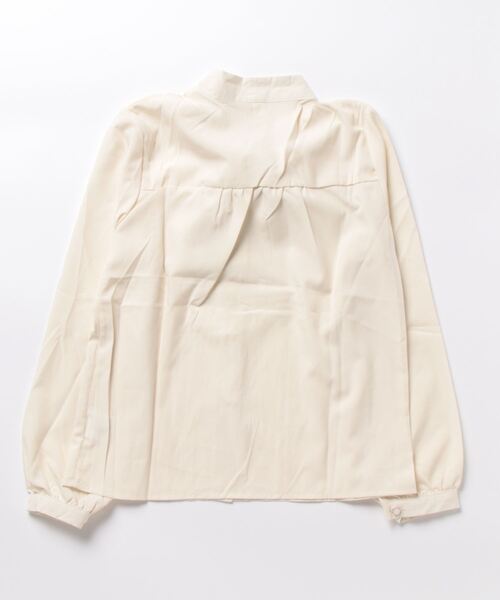 LOPASS(ロパス)の「デザインフレンチシフォンシャツ(シャツ/ブラウス・レディース・アイボリー/ブラック/ホワイト・S/M)」の4枚目の写真