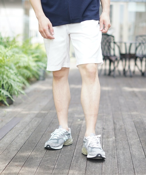Champion(チャンピオン)の「【CHAMPION/チャンピオン】ツイルショートパンツ ワンポイントブランドロゴ ショーツ コットン100%(その他パンツ・メンズ・カーキ/ベージュ/ブラック/オフホワイト/ネイビー・LARGE/X-LARGE/MEDIUM)」の2枚目の写真