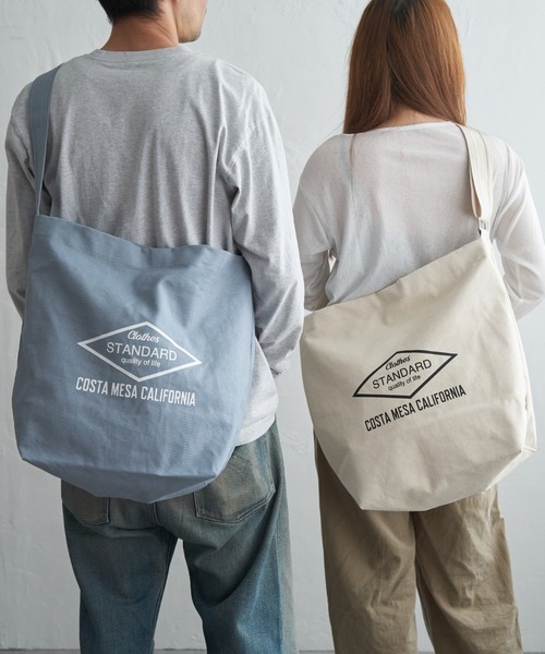 ikka(イッカ)の「シンプルECOショルダーバッグ(ショルダーバッグ・メンズ・グリーン/オフホワイト/ブラック/ネイビー/サックスブルー・FREE)」の8枚目の写真