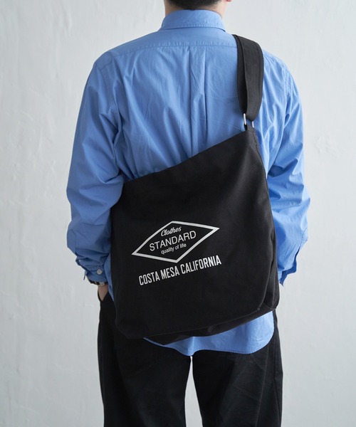 ikka(イッカ)の「シンプルECOショルダーバッグ(ショルダーバッグ・メンズ・グリーン/オフホワイト/ブラック/ネイビー/サックスブルー・FREE)」の17枚目の写真
