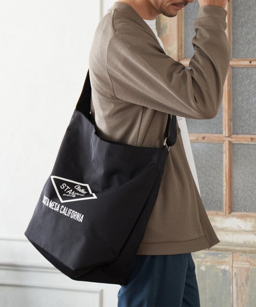 ikka(イッカ)の「シンプルECOショルダーバッグ(ショルダーバッグ・メンズ・グリーン/オフホワイト/ブラック/ネイビー/サックスブルー・FREE)」の18枚目の写真