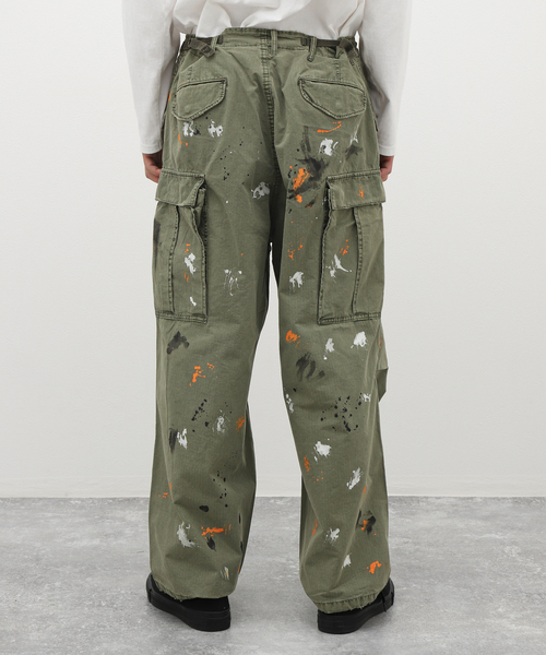 JOURNAL STANDARD J.S HOMESTEAD（ジャーナルスタンダードホームステッド）の「【J.S.Homestead】M-51 PAINT（カーゴパンツ・メンズ・オリーブ・MEDIUM/LARGE）」の2枚目の写真