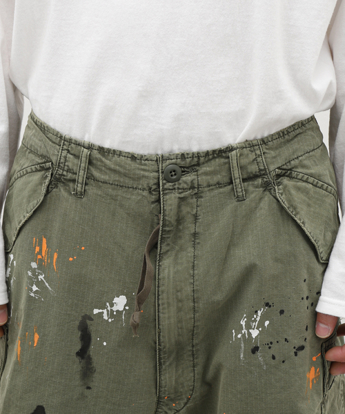 JOURNAL STANDARD J.S HOMESTEAD（ジャーナルスタンダードホームステッド）の「【J.S.Homestead】M-51 PAINT（カーゴパンツ・メンズ・オリーブ・MEDIUM/LARGE）」の21枚目の写真