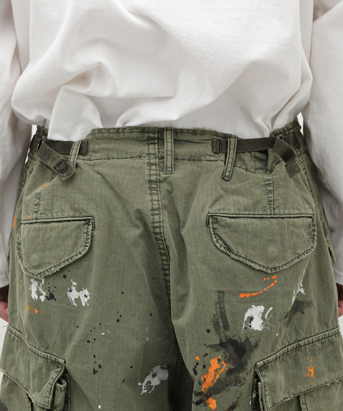 JOURNAL STANDARD J.S HOMESTEAD（ジャーナルスタンダードホームステッド）の「【J.S.Homestead】M-51 PAINT（カーゴパンツ・メンズ・オリーブ・MEDIUM/LARGE）」の19枚目の写真