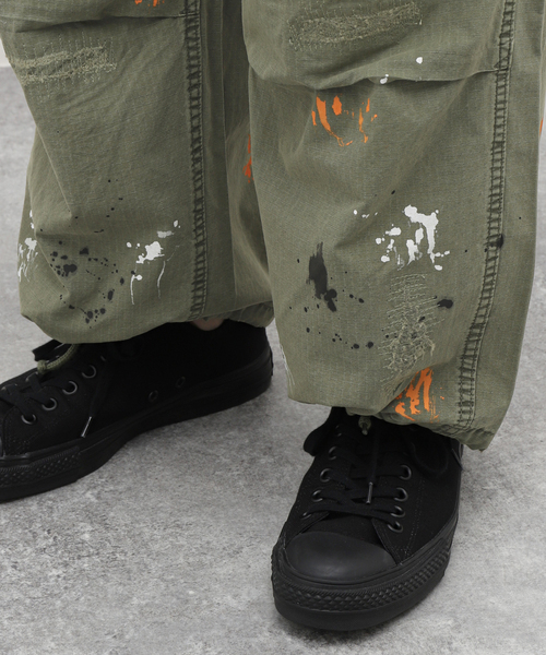 JOURNAL STANDARD J.S HOMESTEAD（ジャーナルスタンダードホームステッド）の「【J.S.Homestead】M-51 PAINT（カーゴパンツ・メンズ・オリーブ・MEDIUM/LARGE）」の12枚目の写真