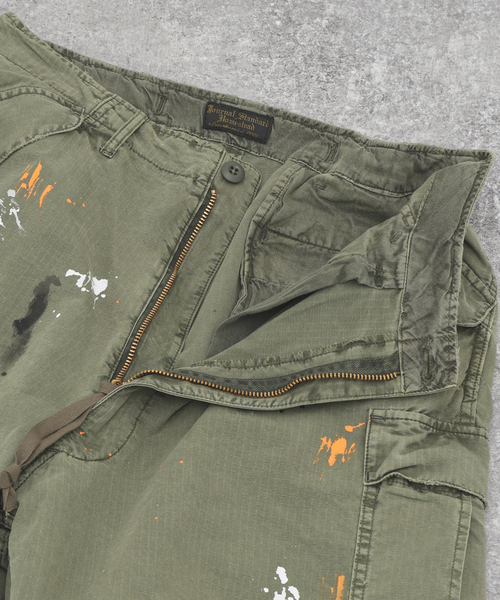 JOURNAL STANDARD J.S HOMESTEAD（ジャーナルスタンダードホームステッド）の「【J.S.Homestead】M-51 PAINT（カーゴパンツ・メンズ・オリーブ・MEDIUM/LARGE）」の7枚目の写真