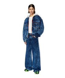 【美品】ディーゼル　DIESEL デニムブルー フード付きジャケット DIESEL ディーゼル フード付 デニムジャケット ブルー系 XS