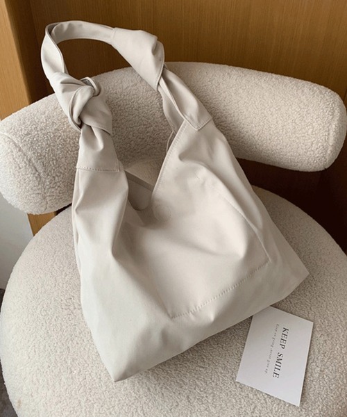 Chaco closet（チャコ クローゼット）の「ムスビデザインショルダーバッグ（ショルダーバッグ・レディース・ブルー/グリーン/ブラック/ベージュ・FREE）」の4枚目の写真