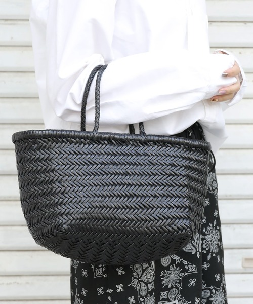 DRAGON（ドラゴン）の「DRAGON/ドラゴン TRIPLE JUMP SMALL  ハンドバッグ  レザーバスケット（ハンドバッグ・メンズ・タン/ブラック・FREE）」の8枚目の写真