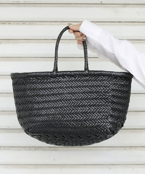 DRAGON（ドラゴン）の「DRAGON/ドラゴン TRIPLE JUMP SMALL  ハンドバッグ  レザーバスケット（ハンドバッグ・メンズ・タン/ブラック・FREE）」の14枚目の写真