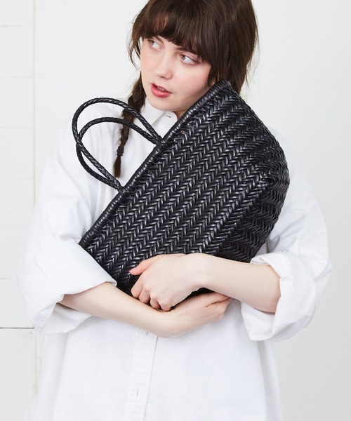 DRAGON（ドラゴン）の「DRAGON/ドラゴン TRIPLE JUMP SMALL  ハンドバッグ  レザーバスケット（ハンドバッグ・メンズ・タン/ブラック・FREE）」の22枚目の写真