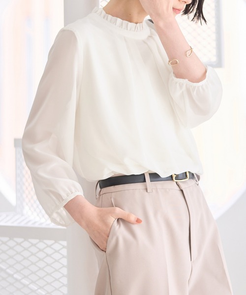 タックショルダーハンサムブラウス（無地） | all item| yori