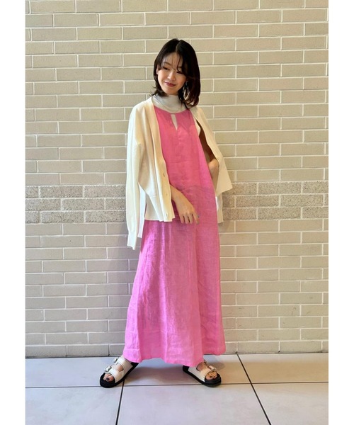 アダムエロペ✨ピンクキャミワンピース SALON adam et rope'（サロン アダム エ ロペ）の「【洗える