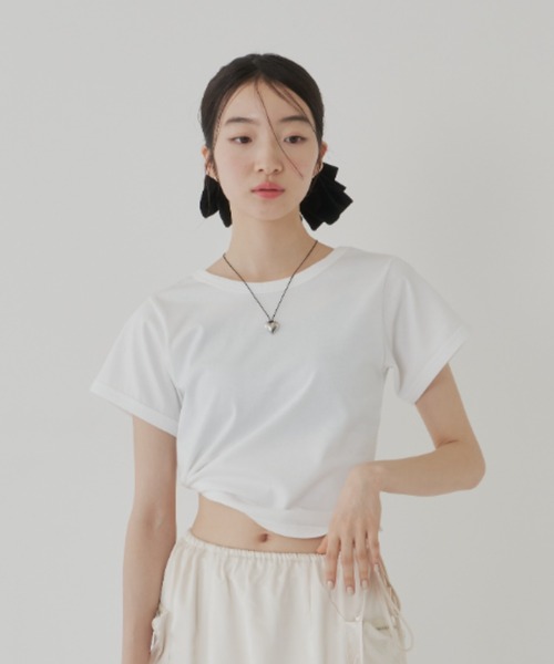 2way mini t-shits / 2wayミニTシャツ（Tシャツ/カットソー