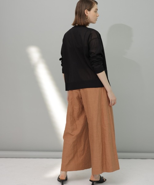 CADUNE（カデュネ）の「麻ワイドパンツ（その他パンツ）」 - WEAR 