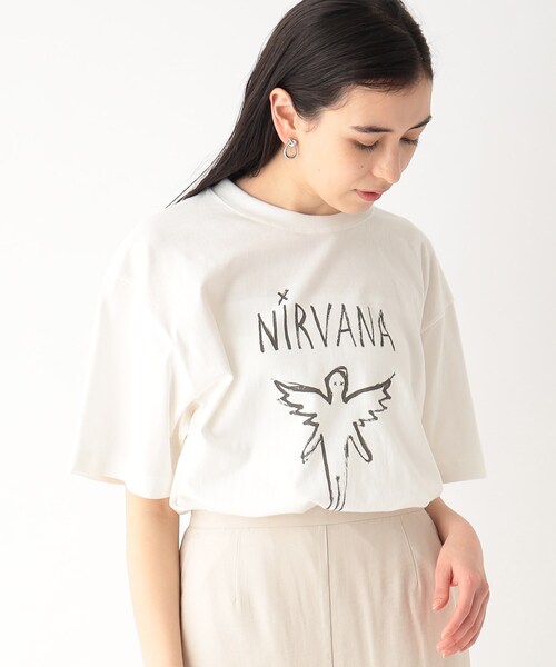 tシャツ GOOD ROCK SPEED (グッドロックスピード) 別注ラメNIRVANATシャツ/ニルヴァーナ レディース GOOD ROCK SPEED (グッドロックスピード) 別注ラメNIRVANAT