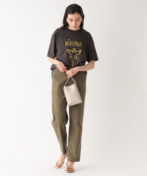 GOOD ROCK SPEED(グッドロックスピード)の「◆【GOOD ROCK SPEED別注 NIRVANA/ニルヴァーナ】Tシャツ(Tシャツ/カットソー・レディース・グレー系その他/オフホワイト・99)」の9枚目の写真