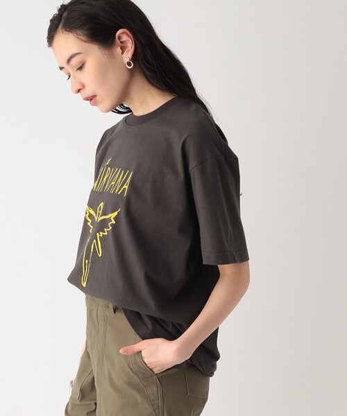 GOOD ROCK SPEED(グッドロックスピード)の「◆【GOOD ROCK SPEED別注 NIRVANA/ニルヴァーナ】Tシャツ(Tシャツ/カットソー・レディース・グレー系その他/オフホワイト・99)」の12枚目の写真