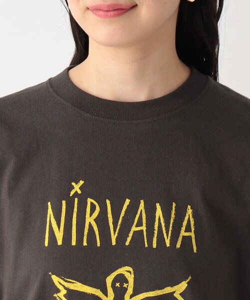 tシャツ GOOD ROCK SPEED (グッドロックスピード) 別注ラメNIRVANATシャツ/ニルヴァーナ レディース GOOD ROCK SPEED (グッドロックスピード) 別注ラメNIRVANAT