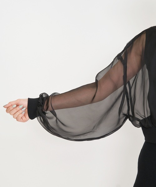 SPIRALGIRL（スパイラルガール）の「シアーブルゾン（ブルゾン