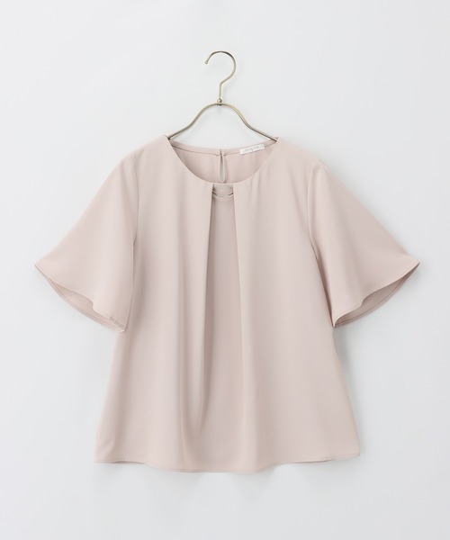 Honeys（ハニーズ）の「メタルパーツ付ブラウス（シャツ/ブラウス・レディース・モカ/グリーン/ブルー系その他/グレイッシュベージュ/ホワイト/ネイビー・S/LL/L/M/3L）」の10枚目の写真