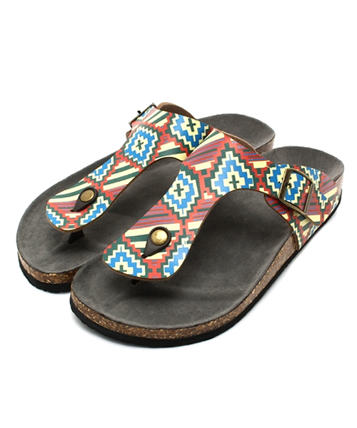 チャイハネ（チャイハネ）の「【チャイハネ】ネイティブRUG柄トングサンダル（LADIES＆MENS）（サンダル・レディース・カラフル・X-LARGE/MEDIUM/SMALL/LARGE）」の10枚目の写真