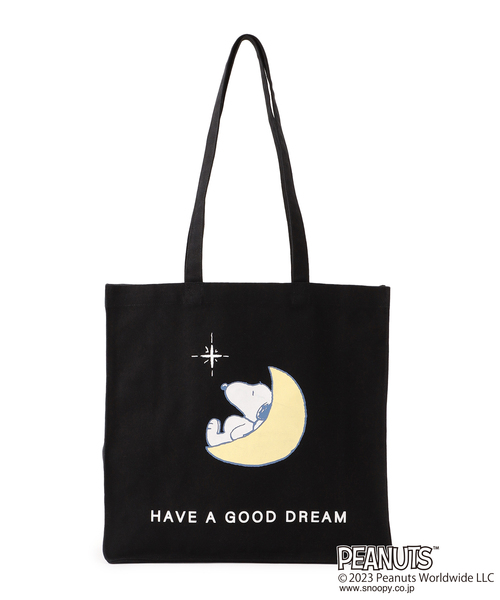 PEANUTS（ピーナッツ）の「【ピーナッツ/PEANUTS】スヌーピーBAG（トートバッグ・レディース・オレンジ/ピンク/パープル/レッド/イエロー/ブラック/グリーン/オフホワイト/ブルー・フリー）」の3枚目の写真