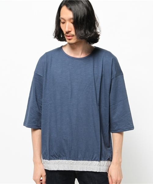 WHO'S WHO gallery（フーズフーギャラリー）の「【GIGGER】シャーリングTEE（Tシャツ/カットソー・メンズ・ホワイト/ブルー/グレー・FREE）」の4枚目の写真