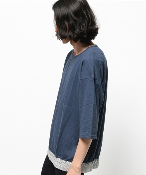 WHO'S WHO gallery（フーズフーギャラリー）の「【GIGGER】シャーリングTEE（Tシャツ/カットソー・メンズ・ホワイト/ブルー/グレー・FREE）」の5枚目の写真