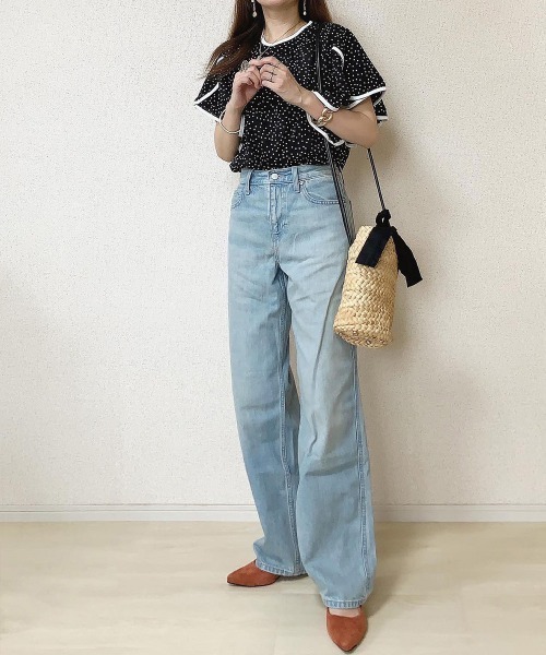 La-gemme（ラジェム）の「ラッフルフリルブラウス（シャツ/ブラウス・レディース・ブラック/ホワイト/ホワイト系その他/ブルー/ブラック系その他・フリー）」の10枚目の写真