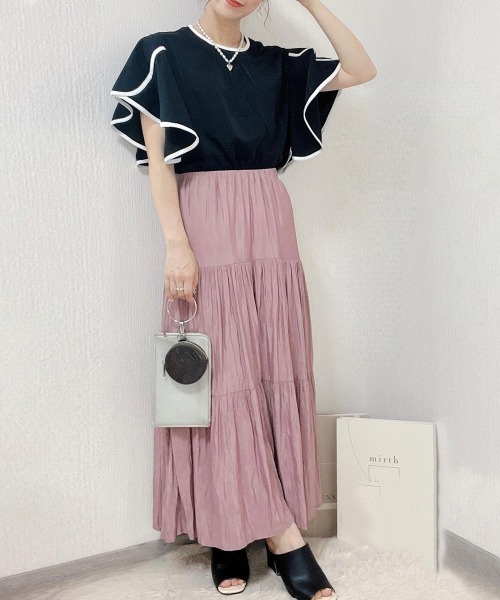 La-gemme（ラジェム）の「ラッフルフリルブラウス（シャツ/ブラウス・レディース・ブラック/ホワイト/ホワイト系その他/ブルー/ブラック系その他・フリー）」の8枚目の写真