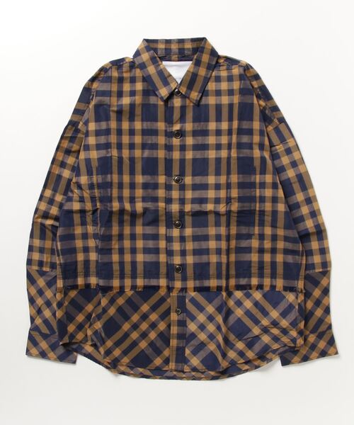 Enharmonic TAVERN（エンハーモニックタヴァーン）の「Over Shirt Blouson（ブルゾン・メンズ・グレー/ネイビー・46/48/44）」の2枚目の写真