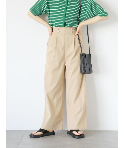 ehka sopo（エヘカソポ）の「マリンパンツ（その他パンツ・レディース・ブラウン/ベージュ/グリーン・F）」の2枚目の写真