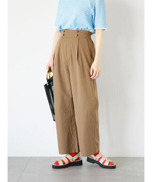 ehka sopo（エヘカソポ）の「マリンパンツ（その他パンツ・レディース・ブラウン/ベージュ/グリーン・F）」の4枚目の写真