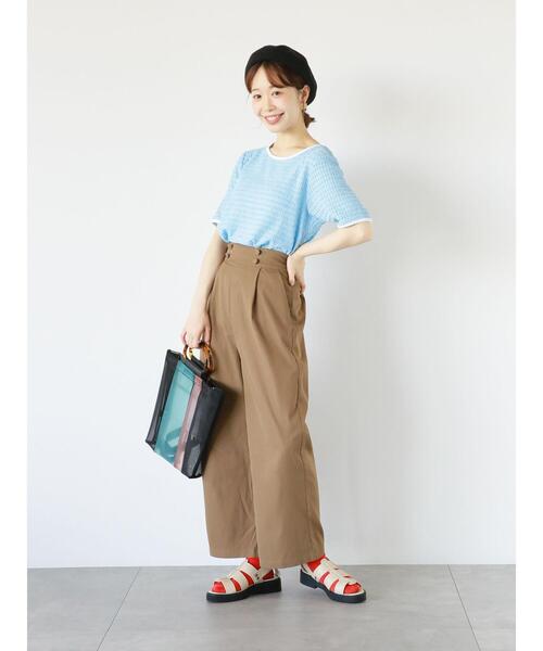 ehka sopo（エヘカソポ）の「マリンパンツ（その他パンツ・レディース・ブラウン/ベージュ/グリーン・F）」の14枚目の写真