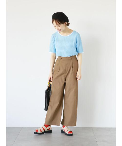 ehka sopo（エヘカソポ）の「マリンパンツ（その他パンツ・レディース・ブラウン/ベージュ/グリーン・F）」の15枚目の写真