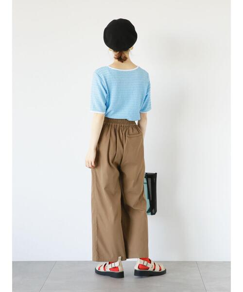 ehka sopo（エヘカソポ）の「マリンパンツ（その他パンツ・レディース・ブラウン/ベージュ/グリーン・F）」の17枚目の写真