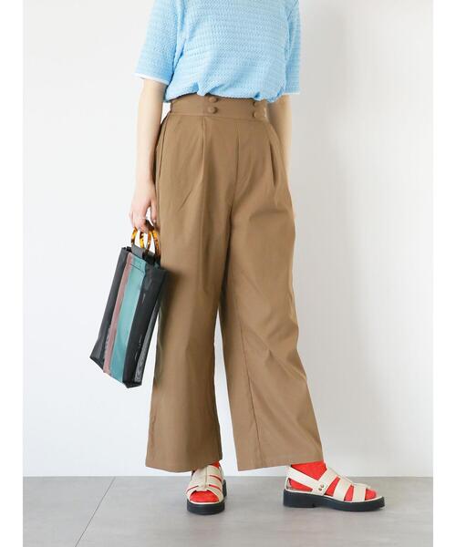 ehka sopo（エヘカソポ）の「マリンパンツ（その他パンツ・レディース・ブラウン/ベージュ/グリーン・F）」の19枚目の写真