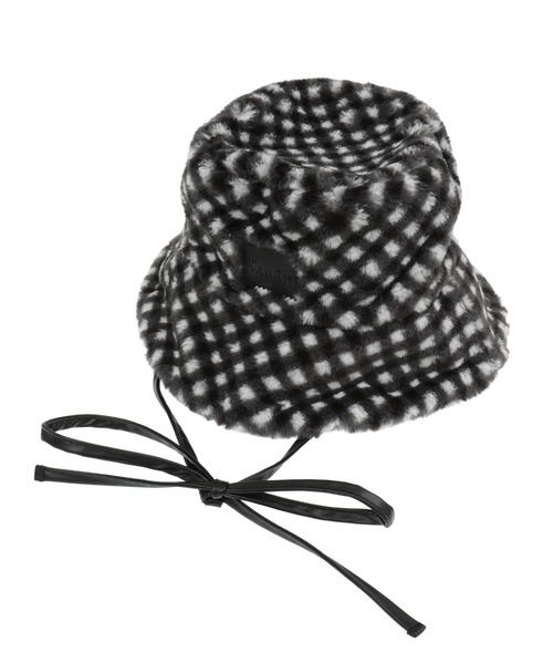 キャンディストリッパー　ハット　黒 RIBBON BUCKET HAT | Candy Stripper（キャンディ ストリッパー