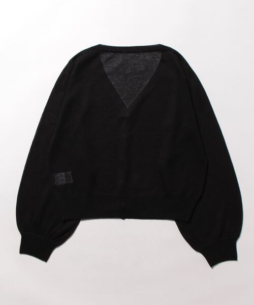 WILLSELECTION(ウィルセレクション)の「シアーVネック袖ボリュームカーディガン(カーディガン/ボレロ・レディース・ブラック/オフホワイト/ピンク/ベージュ・MEDIUM)」の5枚目の写真