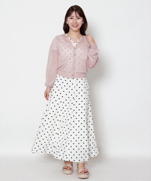 WILLSELECTION(ウィルセレクション)の「シアーVネック袖ボリュームカーディガン(カーディガン/ボレロ・レディース・ブラック/オフホワイト/ピンク/ベージュ・MEDIUM)」の20枚目の写真