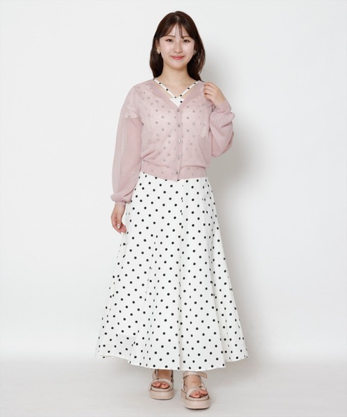 WILLSELECTION(ウィルセレクション)の「シアーVネック袖ボリュームカーディガン(カーディガン/ボレロ・レディース・ブラック/オフホワイト/ピンク/ベージュ・MEDIUM)」の21枚目の写真