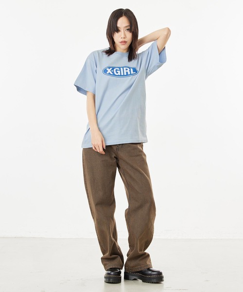 Tシャツ・カットソー OVAL LOGO T-SHIRT セール】OVAL LOGO S/S TEE（Tシャツ/カットソー）｜X-girl