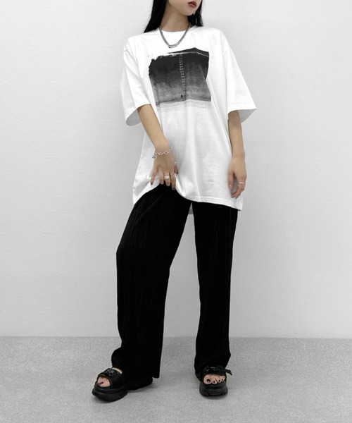 LVEU.(ラブユ.)の「【LVEU.】マイクロプリーツストレートパンツ / ボトムス パンツ プリーツ イージー ストレート ワイド ルーズ 柔らかい ブラック グレー ライトブルー ブルー(その他パンツ・レディース・グレー/ブラック/ライトブルー・FREE)」の13枚目の写真