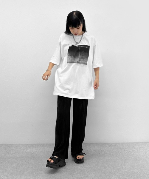 LVEU.(ラブユ.)の「【LVEU.】マイクロプリーツストレートパンツ / ボトムス パンツ プリーツ イージー ストレート ワイド ルーズ 柔らかい ブラック グレー ライトブルー ブルー(その他パンツ・レディース・グレー/ブラック/ライトブルー・FREE)」の15枚目の写真