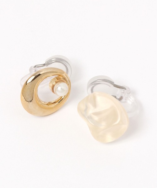 niko and...（ニコアンド）の「クッションクリップ2セットイヤリング（イヤリング・レディース・ブラウン/ベージュ/オレンジ/グレー/ホワイト/パープル/アイボリー/グリーン・0）」の14枚目の写真